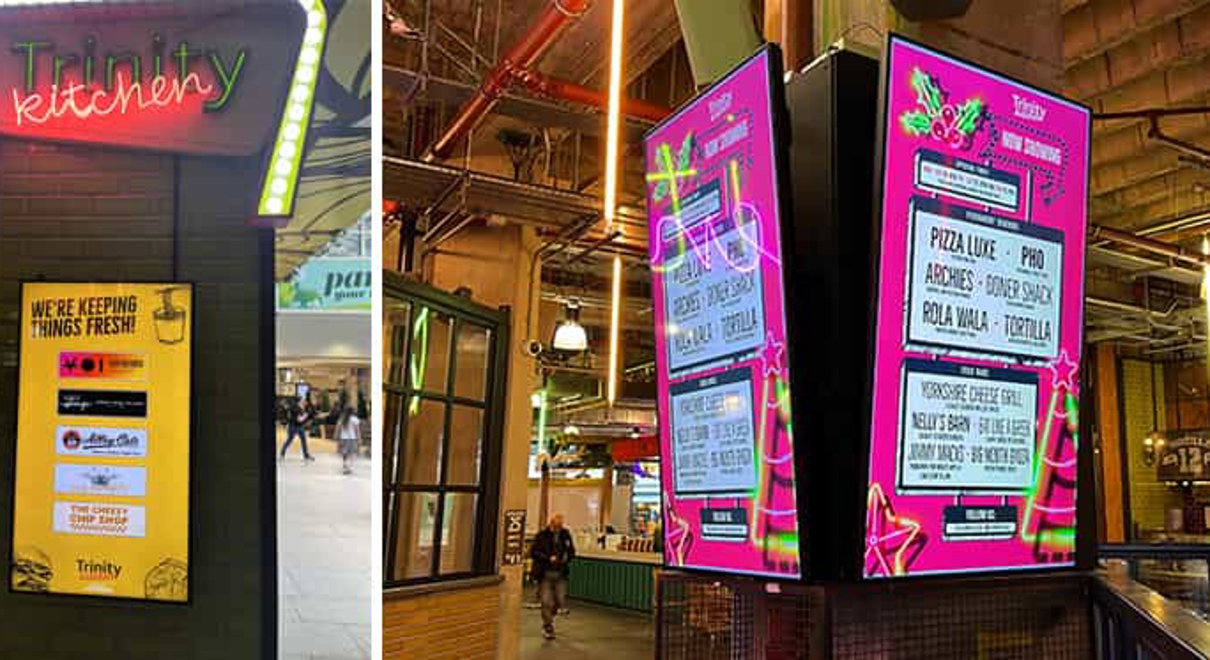 trinity kitchen digital menu boards